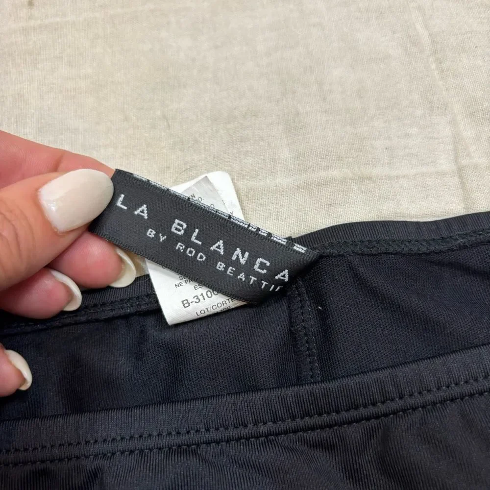 Ladies La Blanca Brand Black‎ Moderate Coverage Bikini Bottoms Size 8